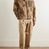 Oak Shell-Trimmed Printed Fleece Jacket - OU