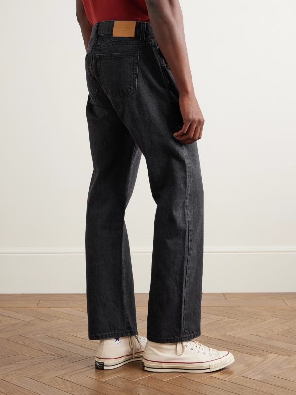 Straight-Leg Organic Selvedge Jeans - BK Straight-Leg Organic Selvedge Jeans - BK