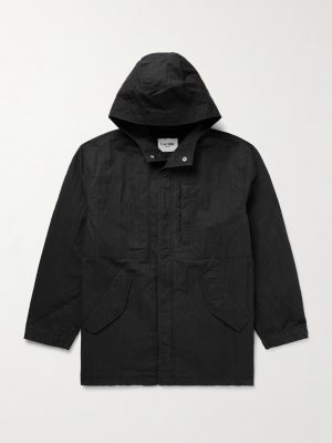 M59 Stone-Washed Cotton-Blend Shell Hooded Field Jacket
