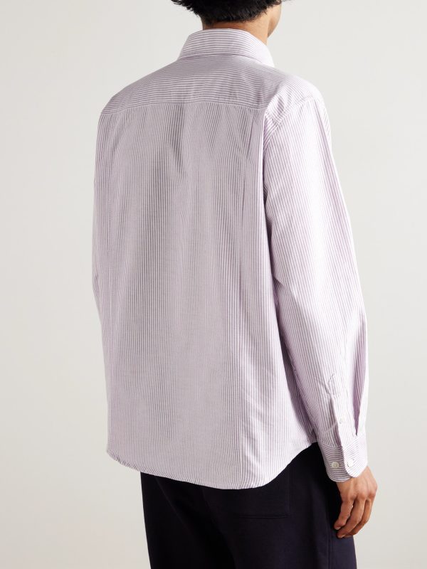 Striped Cotton Oxford Shirt - BK