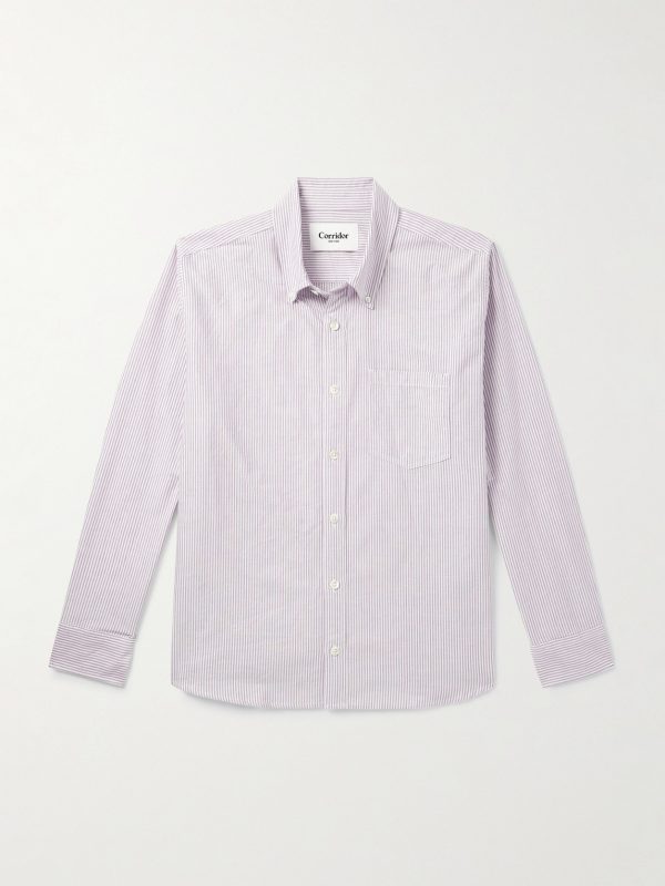 Striped Cotton Oxford Shirt