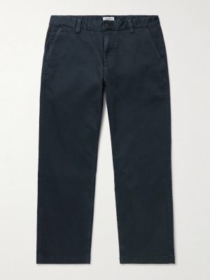 Straight-Leg Garment-Dyed Stretch-Cotton Twill Trousers Straight-Leg Garment-Dyed Stretch-Cotton Twill Trousers