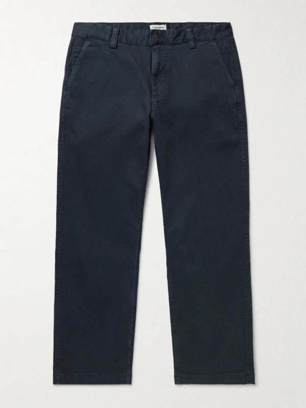 Straight-Leg Garment-Dyed Stretch-Cotton Twill Trousers Straight-Leg Garment-Dyed Stretch-Cotton Twill Trousers