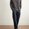 Straight-Leg Garment-Dyed Stretch-Cotton Twill Trousers - OU Straight-Leg Garment-Dyed Stretch-Cotton Twill Trousers - OU