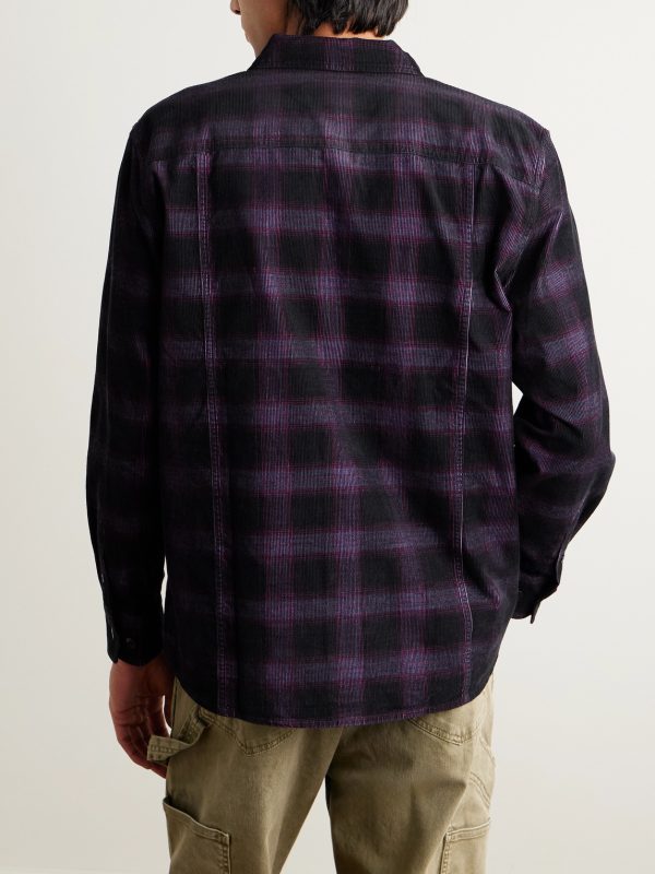 Jupiter Checked Cotton-Corduroy Shirt - BK Jupiter Checked Cotton-Corduroy Shirt - BK