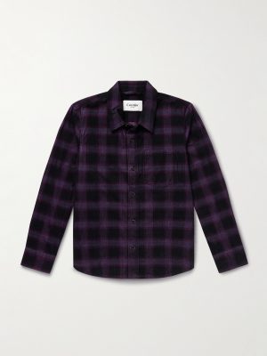 Jupiter Checked Cotton-Corduroy Shirt