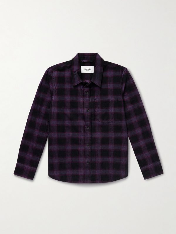 Jupiter Checked Cotton-Corduroy Shirt Jupiter Checked Cotton-Corduroy Shirt