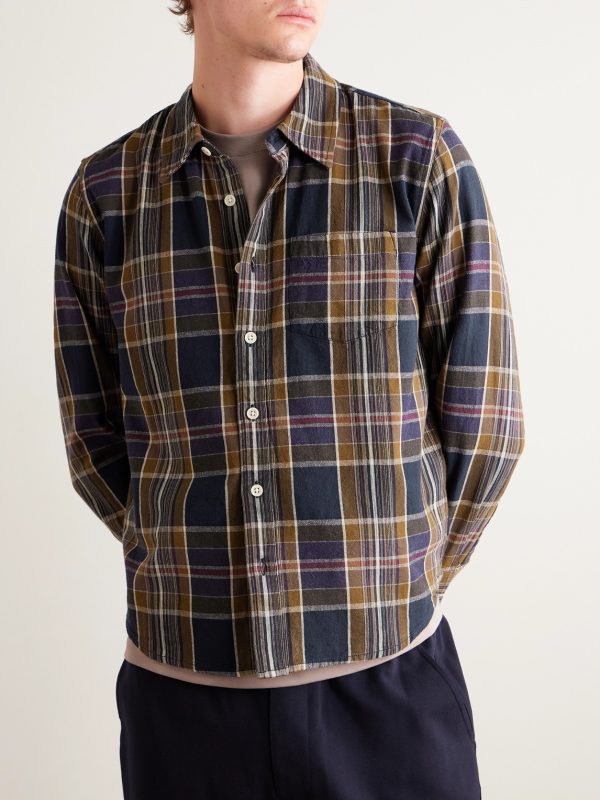 Tea Tree Checked Cotton Shirt - FR Tea Tree Checked Cotton Shirt - FR