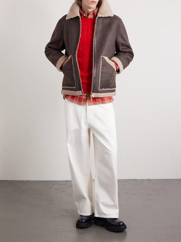 Shearling Aviator Jacket - OU Shearling Aviator Jacket - OU