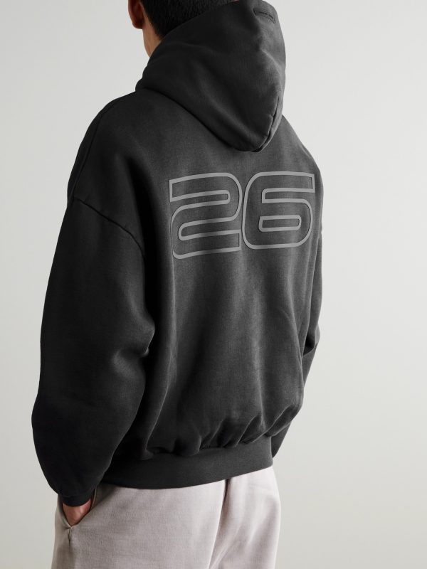 90s Logo-Print Cotton-Jersey Hoodie - BK