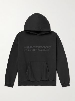 90s Logo-Print Cotton-Jersey Hoodie