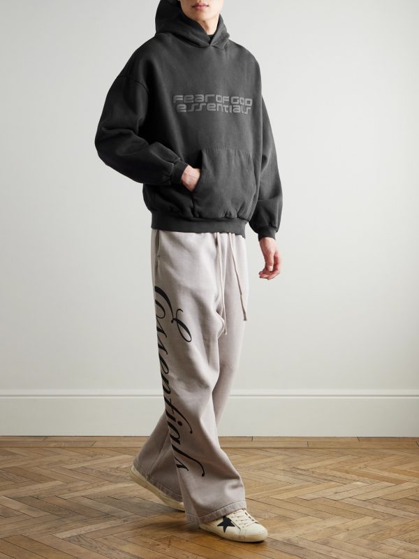 90s Logo-Print Cotton-Jersey Hoodie - OU