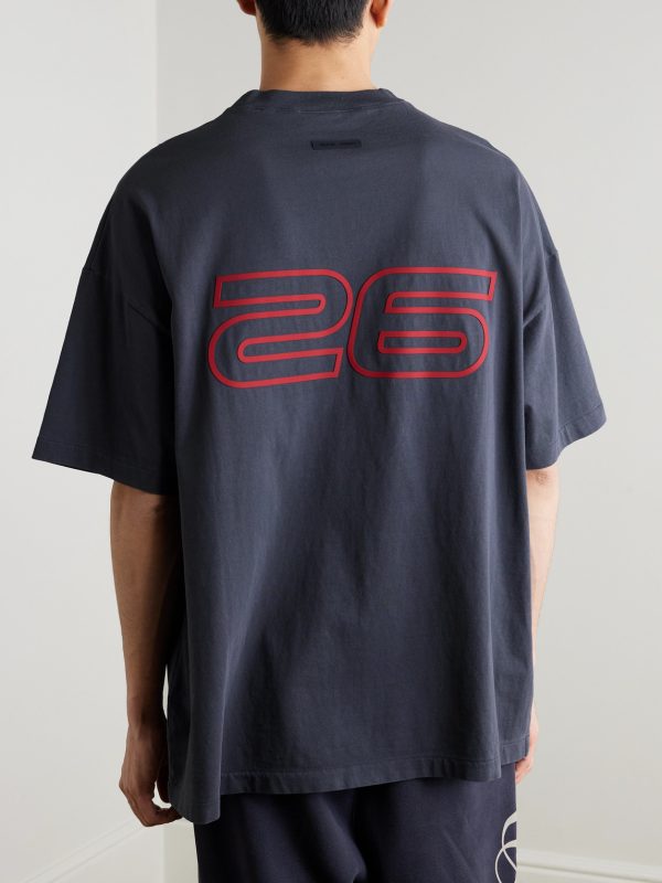 90s Oversized Logo-Print Cotton-Jersey T-Shirt - BK