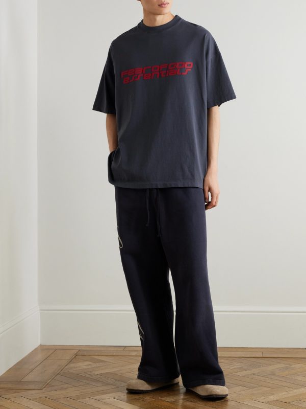 90s Oversized Logo-Print Cotton-Jersey T-Shirt - OU