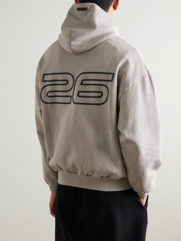 90s Logo-Print Cotton-Jersey Hoodie - BK