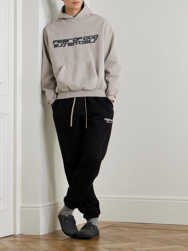 90s Logo-Print Cotton-Jersey Hoodie - OU