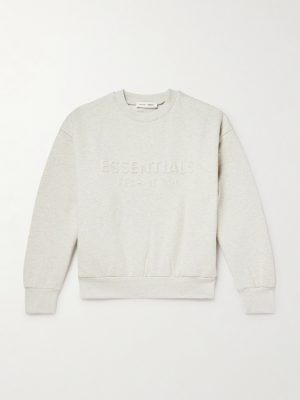 Logo-Embossed Cotton-Blend Jersey Sweatshirt