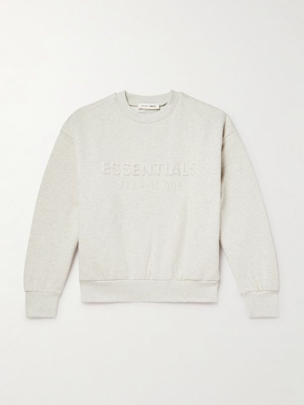 Logo-Embossed Cotton-Blend Jersey Sweatshirt Logo-Embossed Cotton-Blend Jersey Sweatshirt