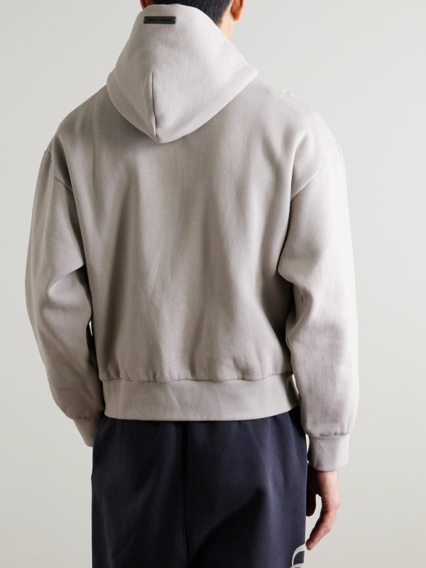 Logo-Print Cotton-Blend Jersey Hoodie - BK