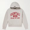 Logo-Print Cotton-Blend Jersey Hoodie
