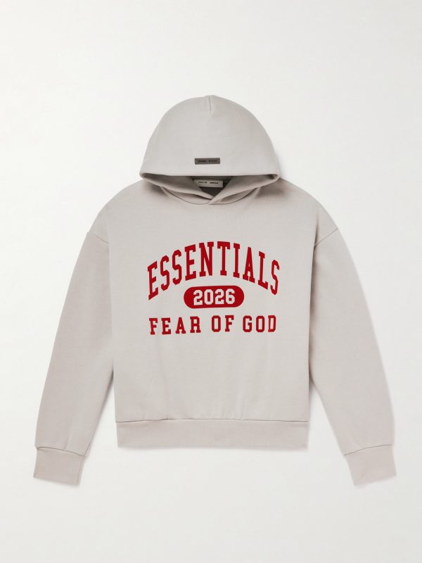 Logo-Print Cotton-Blend Jersey Hoodie