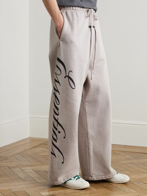 Logo-Print Cotton-Jersey Sweatpants - FR Logo-Print Cotton-Jersey Sweatpants - FR