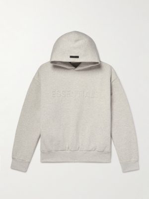 Logo-Embossed Cotton-Blend Jersey Hoodie
