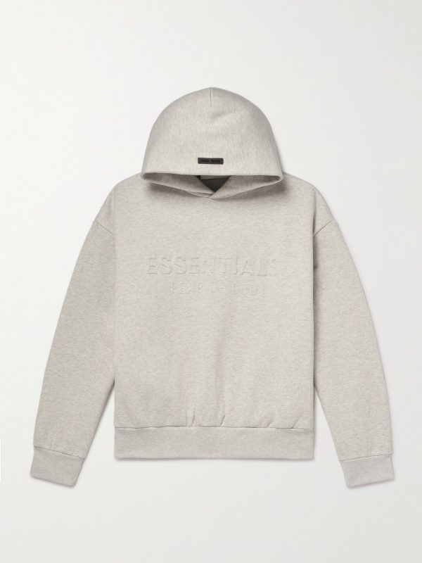 Logo-Embossed Cotton-Blend Jersey Hoodie Logo-Embossed Cotton-Blend Jersey Hoodie