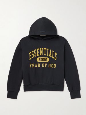 Logo-Print Cotton-Blend Jersey Hoodie