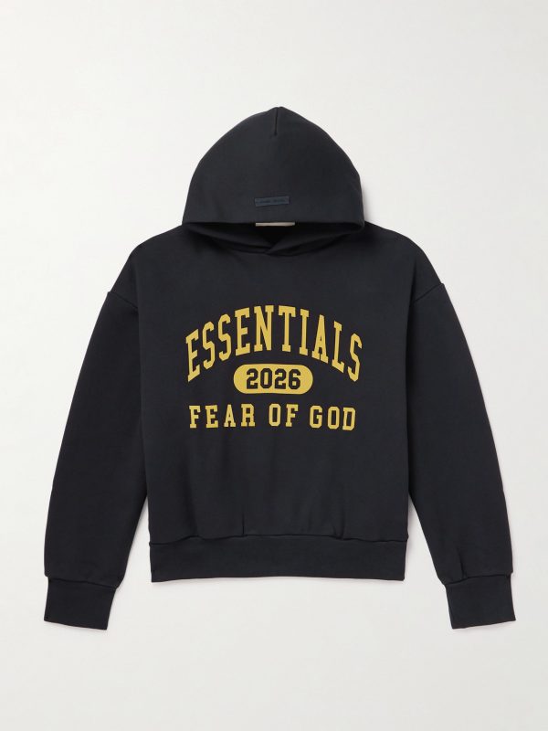Logo-Print Cotton-Blend Jersey Hoodie