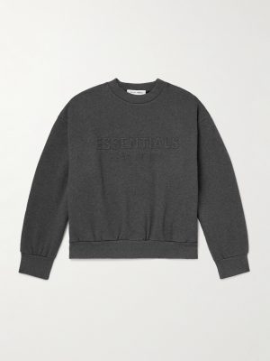 Logo-Embossed Cotton-Blend Jersey Sweatshirt