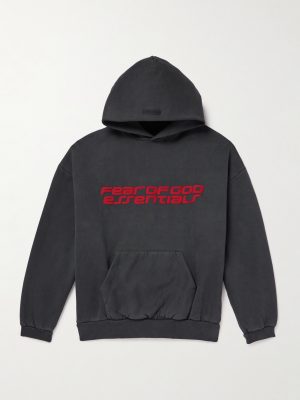 90s Logo-Print Cotton-Jersey Hoodie
