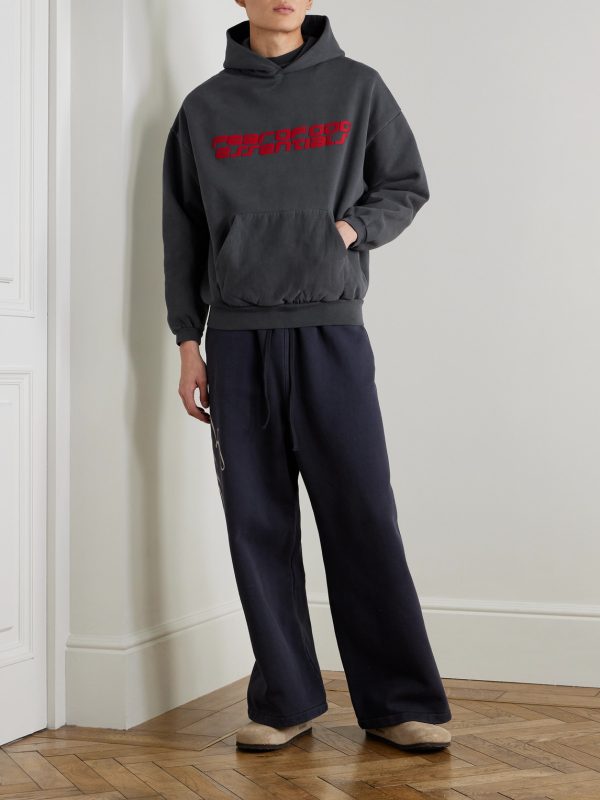 90s Logo-Print Cotton-Jersey Hoodie - OU