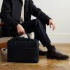 Closer All Day Leather-Trimmed Nubuck Briefcase - OU