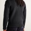 Felt-0 Ribbed Virgin Wool Sweater - BK Felt-0 Ribbed Virgin Wool Sweater - BK