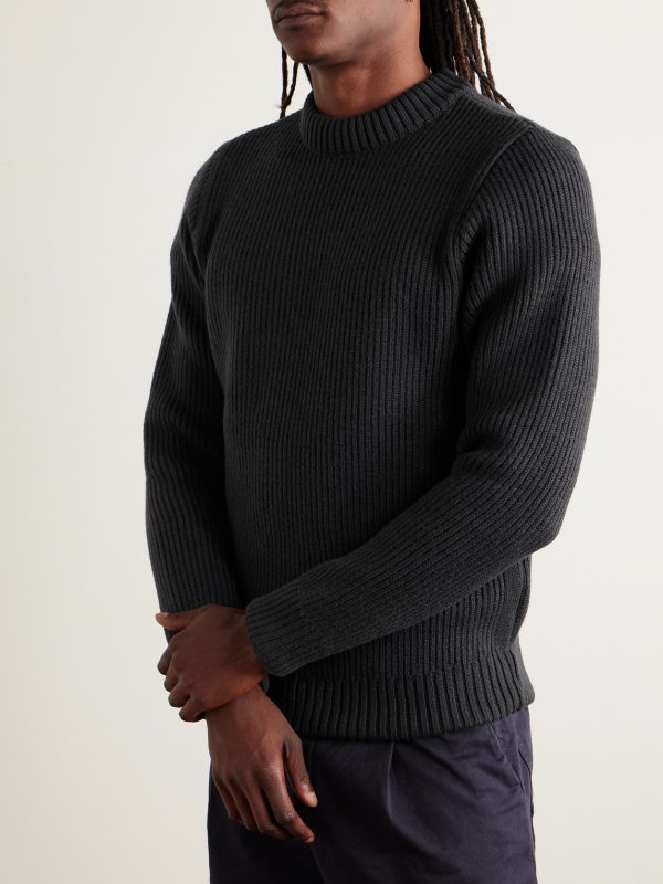 Felt-0 Ribbed Virgin Wool Sweater - FR Felt-0 Ribbed Virgin Wool Sweater - FR