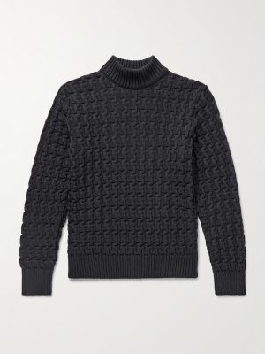Stark Slim-Fit Cable-Knit Merino Wool Sweater