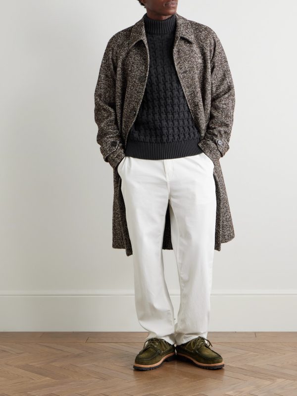 Stark Slim-Fit Cable-Knit Merino Wool Sweater - OU Stark Slim-Fit Cable-Knit Merino Wool Sweater - OU