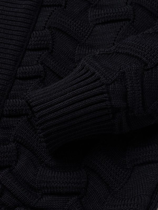 Epigon Shawl-Collar Virgin Wool Cardigan - E1