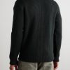 Virgin Wool Zip-Up Cardigan - BK Virgin Wool Zip-Up Cardigan - BK