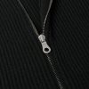 Virgin Wool Zip-Up Cardigan - CU Virgin Wool Zip-Up Cardigan - CU
