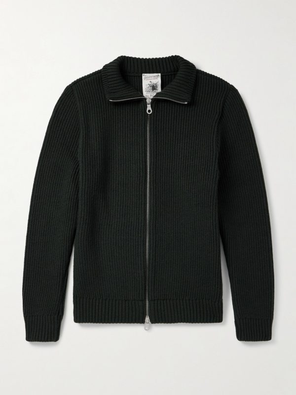 Virgin Wool Zip-Up Cardigan Virgin Wool Zip-Up Cardigan