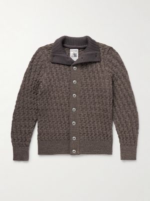 Stark Textured Virgin Wool Cardigan