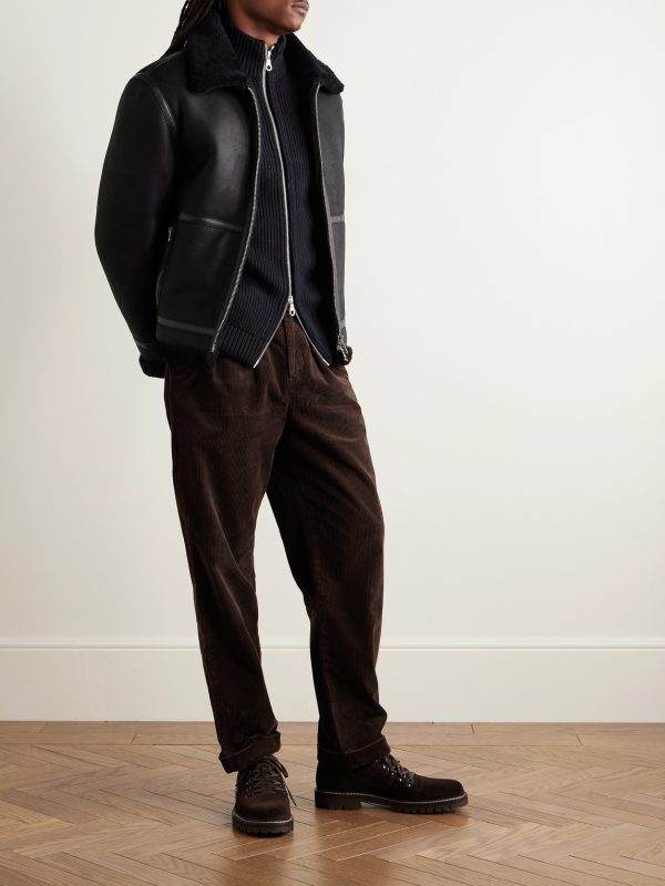 Virgin Wool Zip-Up Cardigan - OU