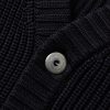 Robust Ribbed Virgin Wool Cardigan - CU