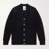 Robust Ribbed Virgin Wool Cardigan