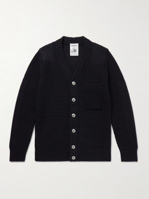 Robust Ribbed Virgin Wool Cardigan Robust Ribbed Virgin Wool Cardigan