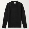 Robust Slim-Fit Ribbed Merino Wool Sweater