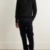 Fender Ribbed Virgin Wool Half-Zip Sweater - OU Fender Ribbed Virgin Wool Half-Zip Sweater - OU