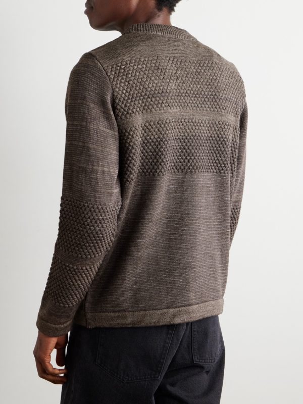 Fisherman Wool Rollneck Sweater - BK Fisherman Wool Rollneck Sweater - BK